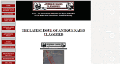 Desktop Screenshot of antiqueradio.com